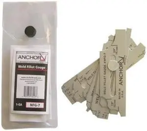 ANCHOR BRAND, 100-NFG-7, Anchor NFG-7 Weld FILLETGAUGE Set ANCHOR BRAND, 100-NFG-7, Anchor NFG-7 Weld FILLETGAUGE Set