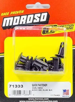 Moroso 71333 Oval Head Quick Fastener (5/16 x .500), 1 Pack