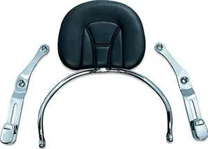 Kuryakyn 8930 Motorcycle Accessory: Revolution Driver Seat Backrest Pad with Removable Storage Pouch for 2012-17 Honda Gold Wing GL1800 Motorcycles, Chrome/Black