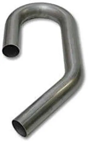 Vibrant Power 2609 Tubing, Mandrel Bend, U-J Style, 45/180 degree, 304 Stainless Steel, Natural, 16 gauge, 2.50 in. Outside Diameter, 3.50 in. Centerline Radius, 7.00 in. Leg Length, each Vibrant Power 2609 Tubing, Mandrel Bend, U-J Style, 45/180 degree, 304 Stainless Steel, Natural, 16 gauge, 2.50 in. Outside Diameter, 3.50 in. Centerline Radius, 7.00 in. Leg Length, each