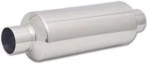 Vibrant (17930) 2.5" Inlet/Outlet 18" Long Stainless Steel Resonator