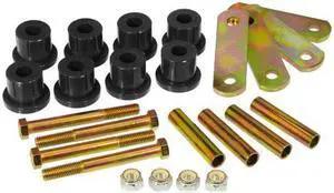 Prothane 7-1053-BL Black Rear Mono Leaf HD Shackle Bushing Kit