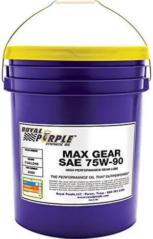 Royal Purple 05300 Max Gear 75W-90 High Performance Synthetic Automotive Gear Oil - 5 gal.