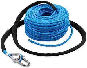 Trac Outdoor 100ft Anchor Rope - Features an 800 lb. Break Strength - Includes a Stainless Steel Anchor Shackle (69080)