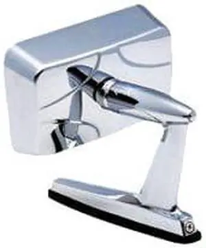 Fit System 1301 Driver/Passenger Side Replacement Classic Rectangular Universal Mirror