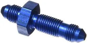Aeroquip FCM2769 Blue Anodized Aluminum -03AN Bulkhead Union
