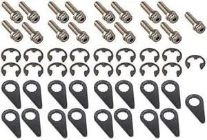 Stage 8 - 8916 MOPAR 4.7, 5.7, 6.1 Liter Hemi V8 Header Bolt Kit - 8mm 1.25x25mm Bolts 6 Point DHH - Set of 17 pieces