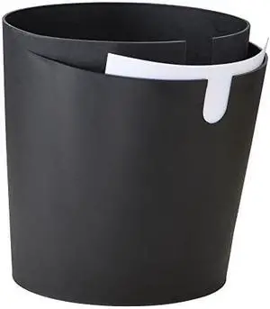 Safco CanCan Deskside Dual Recycling and Trash Can, Black