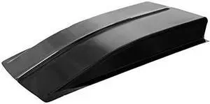 Harwood HRD-1107: Hood Scoop, Cowl Induction, 43 in. Long, 28 in. Wide, 4 in. Tall, Fiberglass, Black Gelcoat, Each Harwood HRD-1107: Hood Scoop, Cowl Induction, 43 in. Long, 28 in. Wide, 4 in. Tall, Fiberglass, Black Gelcoat, Each