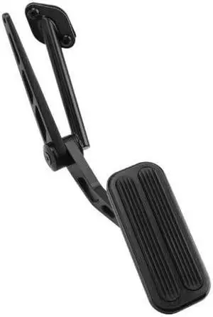 Lokar XBAG-6127 Black Gas Pedal with Rubber for Nova