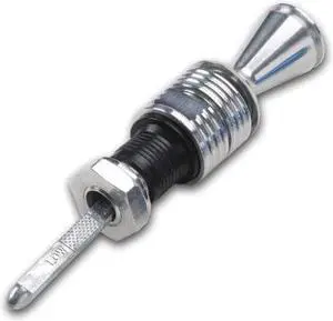 Lokar 1209124 Anchor-Tight Brite 3" Direct Mount Transmission Dipstick with Lock for Powerglide Transmission