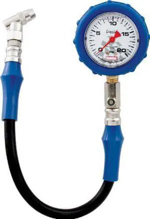 QuickCar Racing Products 56-021 Tire Pressure Gauge with Swivel Chuck and Relief Valve