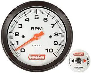 QuickCar Racing Products 611-6002 3-3/8" Diameter Tachometer Gauge