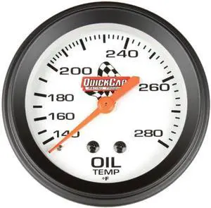 QuickCar Racing Products 611-6009 2-5/8" Diameter Oil Temperature Gauge