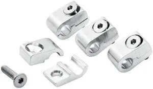 Allstar ALL18321 1/4" I.D Aluminum Clamp-On Style Universal Line Clamp, (Pack of 4)