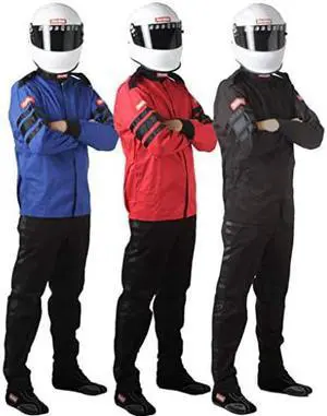 RaceQuip Racing Driver Fire Suit Jacket Single Layer SFI 3.2A/ 1 Red X-Large 111016