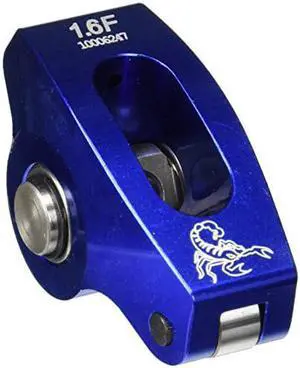 Scorpion Racing 1017-1 1.6F SBF 3/8 Blue Races Single Rocker Arm w/Polylock