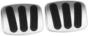 Lokar BAG-6110 Billet Aluminum Brake/Clutch Pad with Rubber