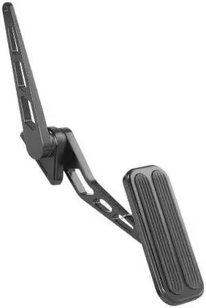 Lokar XBFG-6012 XL Black Throttle Pedal with Insert, os