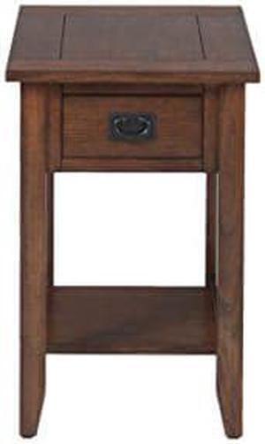 Jofran: , Mission Oak, Chairside Table, 16"W X 24"D X 24"H, Mission Oak Finish, (Set of 1)