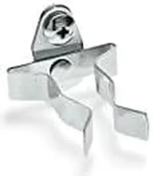 Triton Products 73107 DuraHook 3/4-Inch to 1-1/4-Inch Hold Range 2-1/8-Inch Projection Annealed Chromate Dipped Steel Extended Spring Clips for DuraBoard or 1/8 Inch and 1/4 Inch Pegboard, 10-Pack