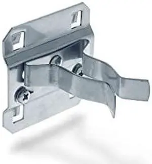 Triton Products 53107 LocHook 3/4-Inch to 1-1/4-Inch Hold Range 2-Inch Projection Zinc Plated/Chromate Dipped Steel Extended Spring Clip for Locboard, 5-Pack