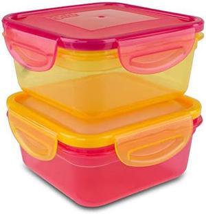 Cool Gear Air Tight Food Lunch Box Container 1.85 CUP BPA-free 2-Pack