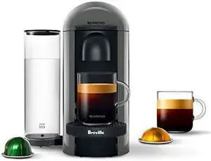 Nespresso VertuoPlus Coffee and Espresso Machine by Breville, Grey