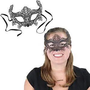 Black Laced Mask Costume Add On