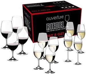 Riedel Ouverture Wine Glass, 12 Count (Pack of 1), Red & White & Champagne