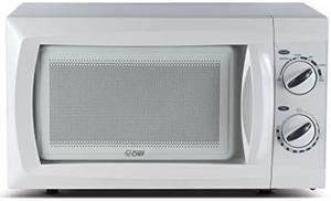 Commercial Chef Countertop Small Microwave Oven, 9.5 Inch, White