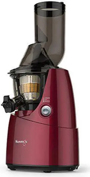 Kuvings BPA-Free Whole Slow Juicer B6000PR, Red, includes Smoothie and Sorbet Strainer