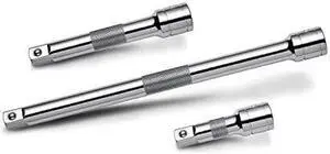 Powerbuilt 640846 3 Piece 1/2" Drive Extension Bar Set, Silver