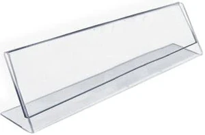 Azar 112703 8-Inch Width by 2-Inch Height Horizontal Name Plate Acrylic Sign Holder, 10 Count Azar 112703 8-Inch Width by 2-Inch Height Horizontal Name Plate Acrylic Sign Holder, 10 Count