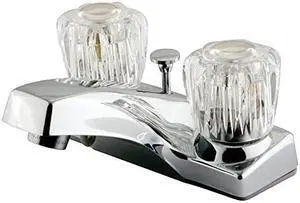 Kingston Brass KB101B Columbia Centerset Lavatory Faucet with Brass Pop-Up, Polished Chrome