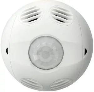 Leviton OSC20-RMW Multi-Technology, 360 Degree, Commercial Grade 2000 Square Foot Coverage, Self-Adjusting, Ceiling Mount Occupancy Sensor, True White