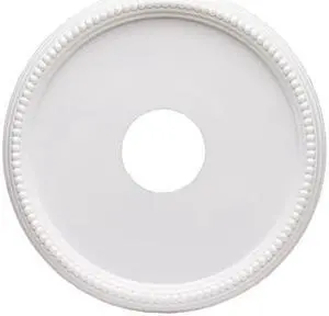 Westinghouse Lighting 7773300 15-3/4-Inch Round Beaded White Finish Ceiling Medallion