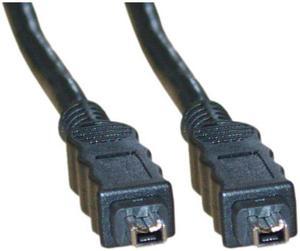 Firewire 400 4-pin to 4-Pin Cable, Male to Male iLink DV Cable, 4-Pin/4-Pin IEEE 1394a, Black, Firewire 400 IEEE 1394a Cord for Computer Laptop, 3 Feet, CableWholesale