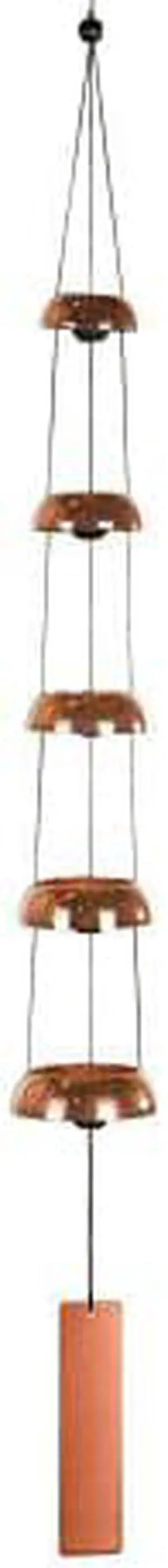 Woodstock Chimes TB5C The Original Guaranteed Musically Tuned Chime Quintet Temple Bells, Copper