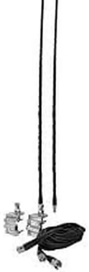 Accessories Unlimited AUMM22-B Dual Two Foot Mirror Mount CB Antenna Kit (Black) Accessories Unlimited AUMM22-B Dual Two Foot Mirror Mount CB Antenna Kit (Black)