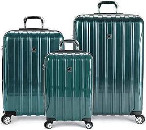DELSEY Paris Helium Aero Hardside Expandable Luggage with Spinner Wheels Teal 3Piece Set 212529