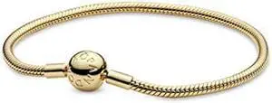 PANDORA Jewelry Snake Chain Shine Bracelet, 9.1"
