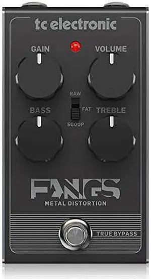 TC Electronic FANGS Metal Distortion Pedal for Electric Guitar