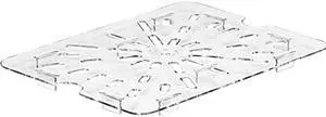 Cambro 300780802 Clear Camwear Drain Shelf for Half Size Food Pans