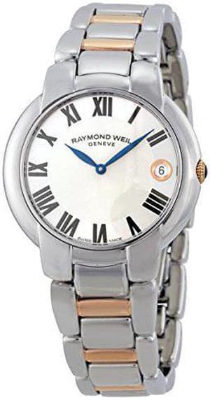Raymond Weil Womens 5235-S5-01659 "Jasmine" Stainless Steel Watch with Two-Tone Link Bracelet