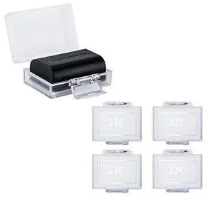 JJC Camera Battery Case Holder Box for Canon LP-E17 LP-E10 LP-E6 LP-E6N,Nikon EN-EL15a EN-EL14,Fujifilm NP-W126 NP-W126S,Sony NP-FW50 NP-FW100 and More Camera Battery Pack Below 2.36" x 1.65" x 0.94" JJC Camera Battery Case Holder Box for Canon LP-E17 LP-E10 LP-E6 LP-E6N,Nikon EN-EL15a EN-EL14,Fujifilm NP-W126 NP-W126S,Sony NP-FW50 NP-FW100 and More Camera Battery Pack Below 2.36" x 1.65" x 0.94"