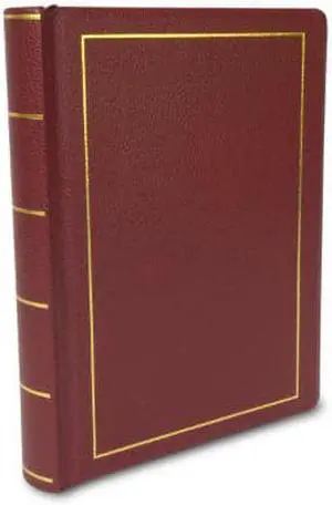 Wilson Jones Corporate Minute Book, Letter Size 8.5 x 11 Inches, 125 Pages/250 Sides, Red (W0396-11)