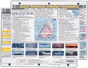 Davis Instruments Weather Forecasting Quick Reference Card, 8 1/2 X 11-Inch