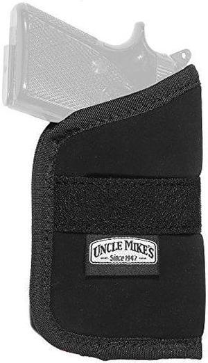 Uncle Mikes Off-Duty and Concealment Nylon OT Inside-The-Pocket Holster (Size 4, Black)