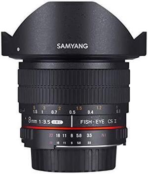 Samyang SYHD8M-N 8mm f/3.5 HD Fisheye Fixed Lens with Removable Hood for Nikon